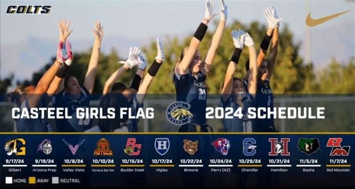 Girls Flag Fall Football Schedule 2024